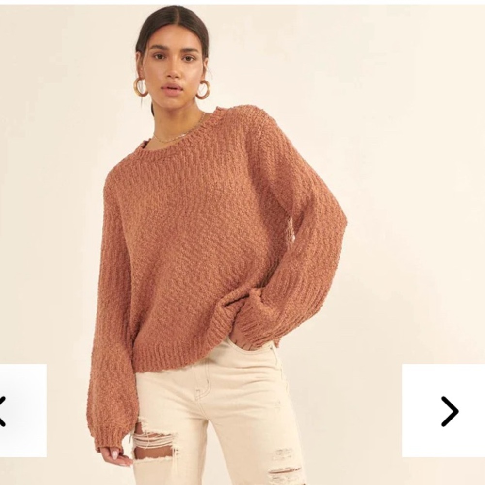 Promesa peaceful feeling popcorn knit sweater